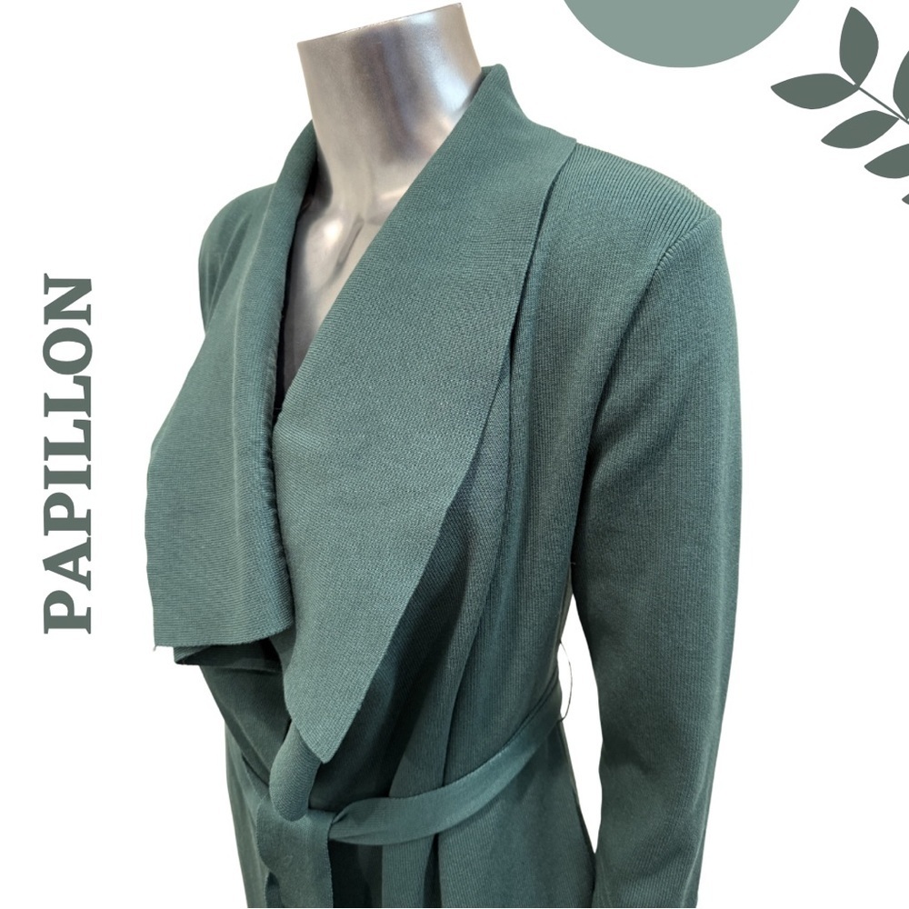Papillon Emerald Waterfall Cardigan Jacket Small NWT - Picture 8 of 10